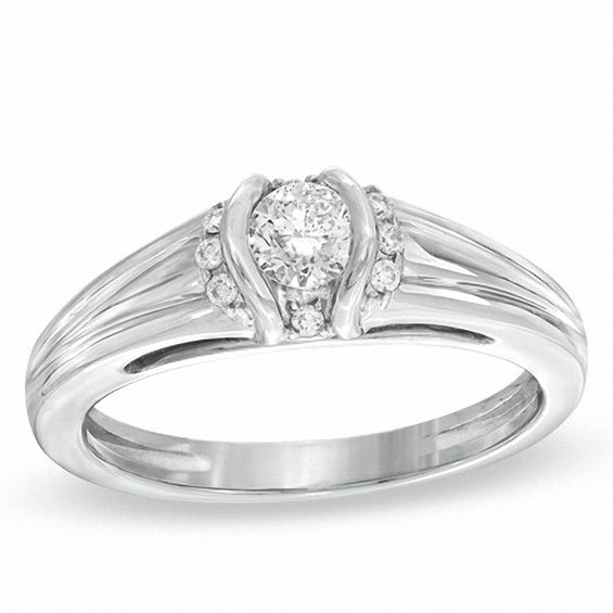 Sirena™ 0.33 CT. T.W. Diamond Ring in 14K White Gold