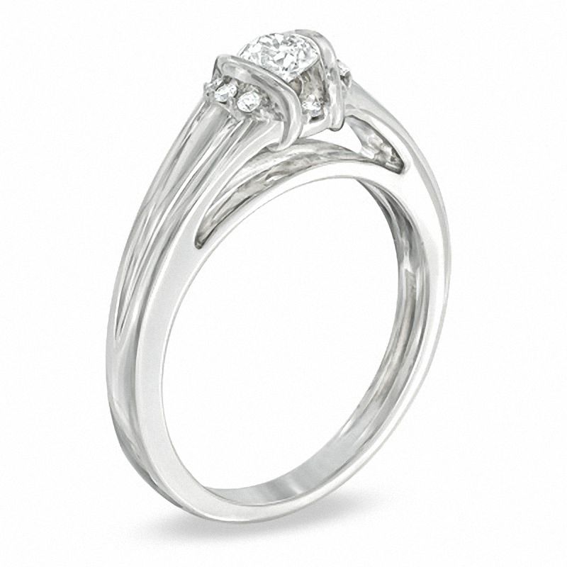 Sirena™ 0.33 CT. T.W. Diamond Ring in 14K White Gold|Peoples Jewellers