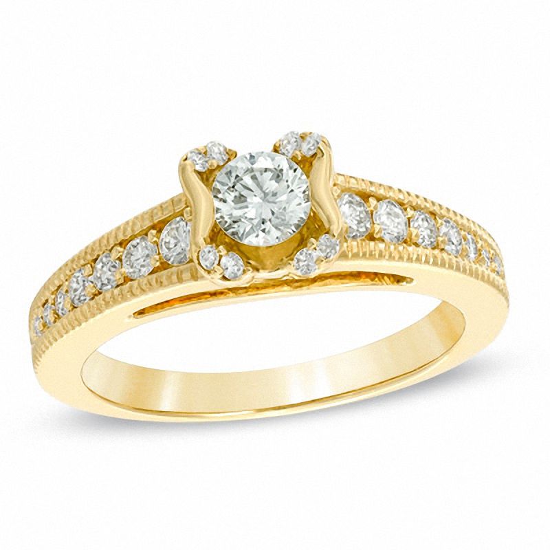 Sirena™ 0.58 CT. T.W. Diamond Engagement Ring in 14K Gold