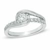 Sirena™ 0.58 CT. T.W. Diamond Bypass Engagement Ring in 14K White Gold