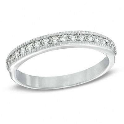 Sirena™ 0.25 CT. T.W. Diamond Milgrain Wedding Band in 14K Gold