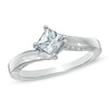 0.75 CT. T.W. Princess-Cut Diamond Bypass Engagement Ring in 14K White Gold