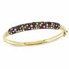Thumbnail Image 0 of Multi-Gemstone Bangle in Sterling Silver with 18K Gold Plate - 7.25"