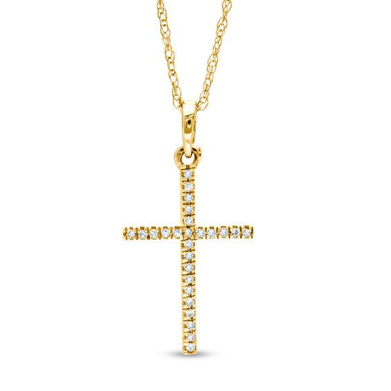 Womens 10K Small Gold Cross | Cross necklace women, Gold cross and chain,  Christian cross necklace