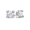 Thumbnail Image 0 of 0.15 CT. T.W. Canadian Certified Diamond Solitaire Stud Earrings in 14K White Gold (I/I2)