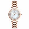Thumbnail Image 0 of Ladies' Bulova Rose-Tone Watch with Mother-of-Pearl Dial (Model: 97L124)