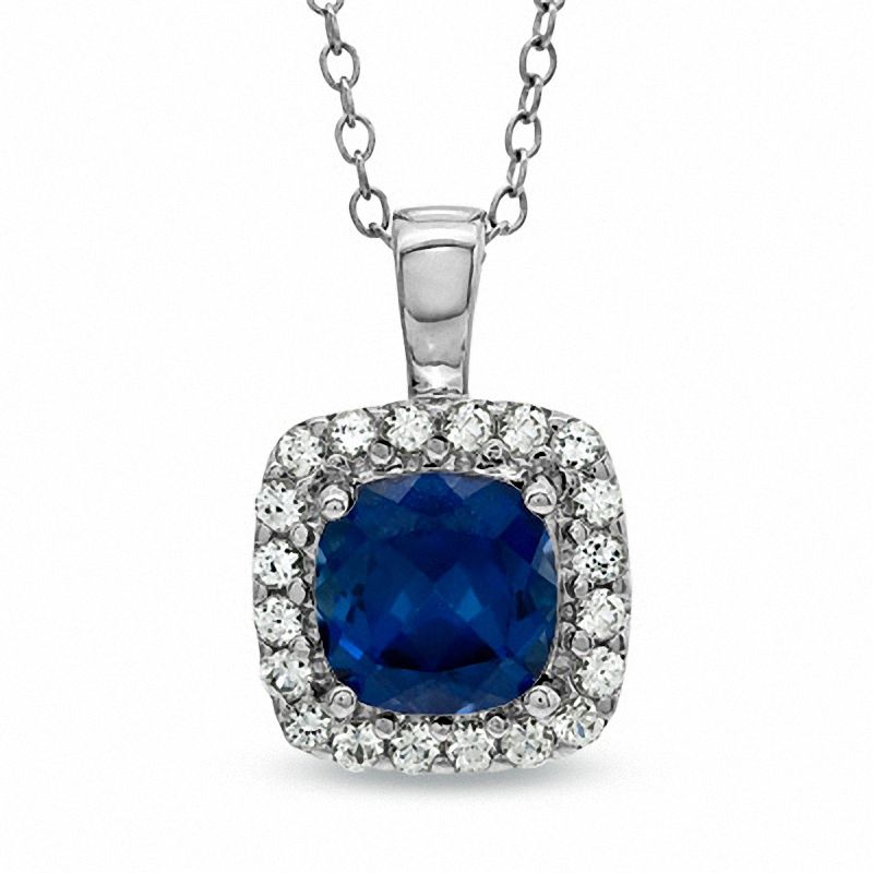 light blue sapphire pendant