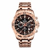 Men's Bulova Marine Star Chronograph Rose-Tone Watch with Brown Dial (Model: 97B121)