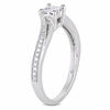 0.21 CT. T.W. Quad Princess-Cut Diamond Promise Ring in 10K White Gold