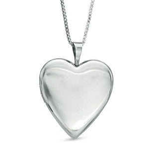 Heart-Shaped Locket in Sterling Silver