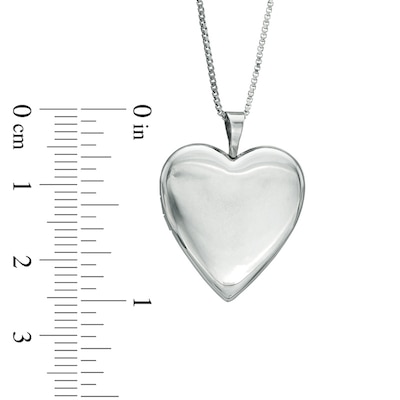 Heart-Shaped Locket in Sterling Silver