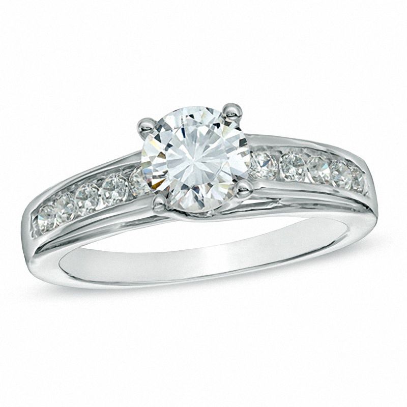 0.95 CT. T.W. Diamond Engagement Ring in 14K White Gold|Peoples Jewellers