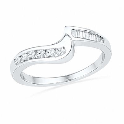 1.20 CT. T.W. Diamond Swirl Bridal Set in 10K Gold