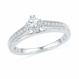 0.45 CT. T.W. Diamond Bridal Set in 10K White Gold