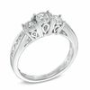 Thumbnail Image 2 of 0.50 CT. T.W. Diamond Three Stone Engagement Ring in 10K White Gold