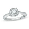 CT. T.W. Certified Canadian Diamond Frame Engagement Ring in 14K White Gold (I/I1