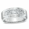 Men's 1.00 CT. T.W. Diamond Five Stone Band in 14K White Gold