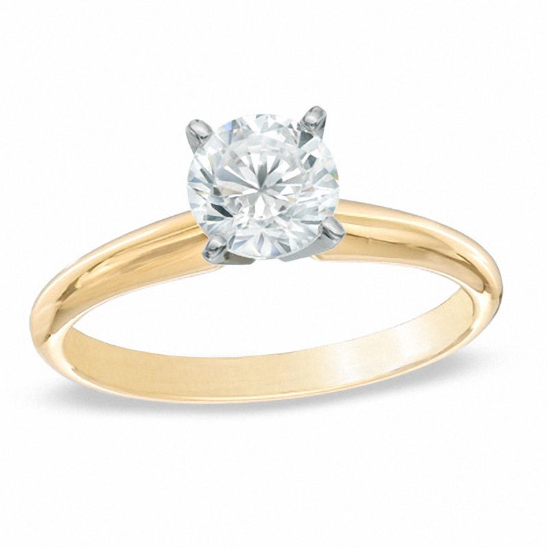 Gold 1ct TDW Diamond Double Engagement Ring with One Band - Handcrafted By  Name My Rings™