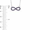 Thumbnail Image 1 of Amethyst Infinity Necklace in Sterling Silver