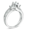 Thumbnail Image 1 of 1.00 CT. T.W. Princess-Cut Diamond Three Stone Slant Ring in 14K White Gold