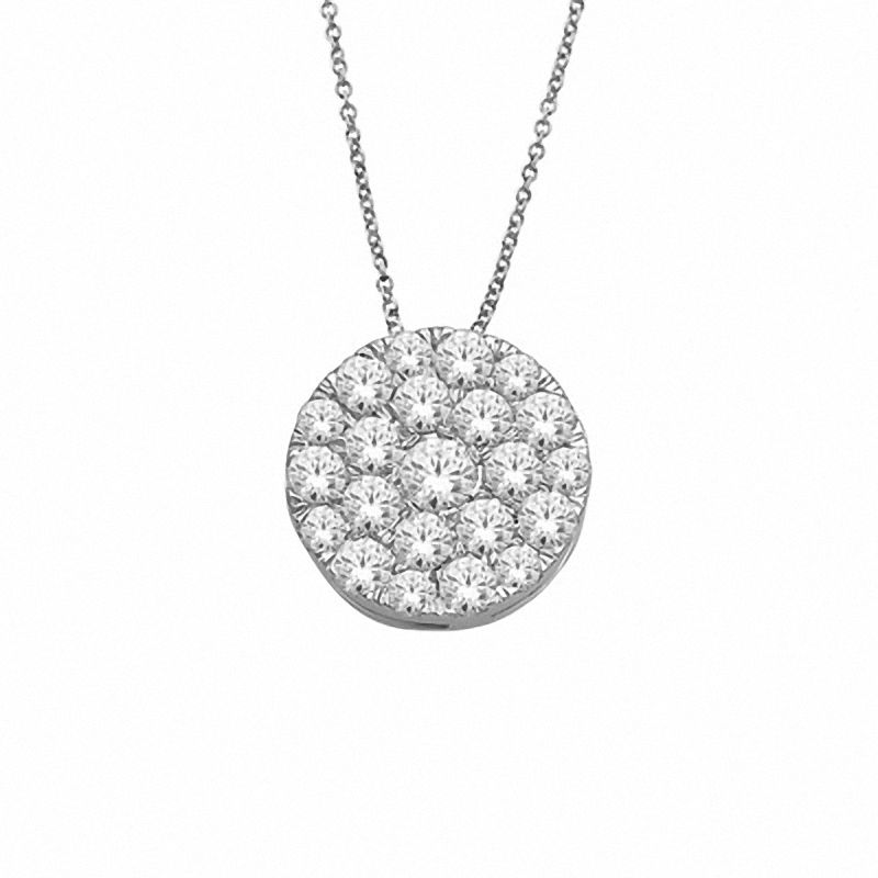 CT. T.W. Diamond Carnation Pendant in 10K White Gold|Peoples Jewellers