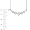 Thumbnail Image 1 of 1.00 CT. T.W. Diamond Seven Stone Frame Necklace in 10K White Gold