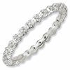 Thumbnail Image 0 of Stackable Expressions™ Diamond Accent Classic Eternity Band in Sterling Silver