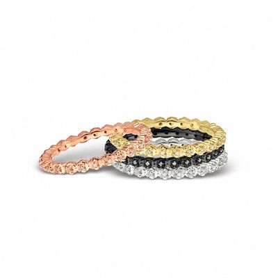 Stackable Expressions™ Diamond Accent Classic Eternity Band in Sterling Silver