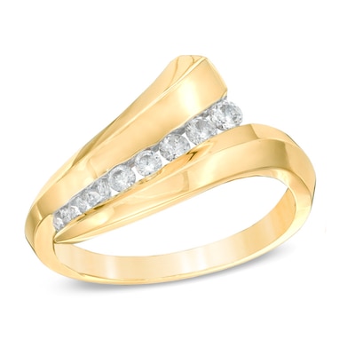 0.33 CT. T.W. Diamond Bypass Ring in 10K Gold