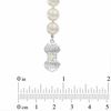 Blue Lagoon® by Mikimoto 7.5-8.0mm Akoya Cultured Pearl and Diamond Accent Strand and Earrings Set in 14K White Gold