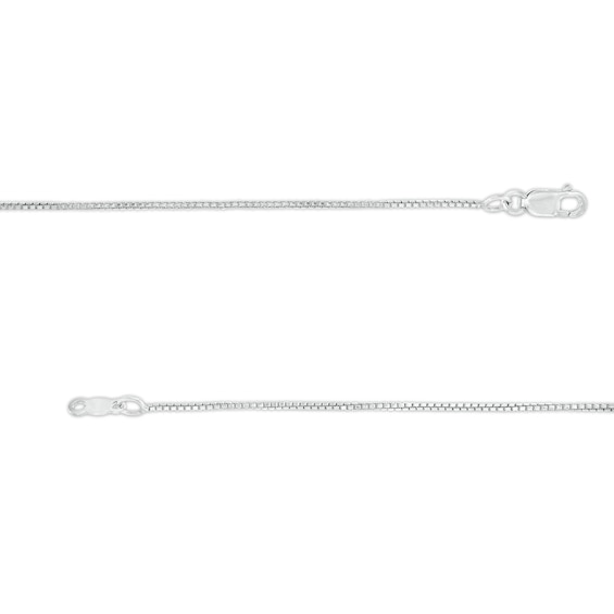 0.9mm Box Chain Necklace in Sterling Silver