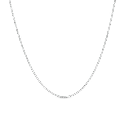 1.3mm Box Chain Necklace in Sterling Silver