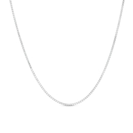 1.3mm Box Chain Necklace in Sterling Silver - 22&quot;