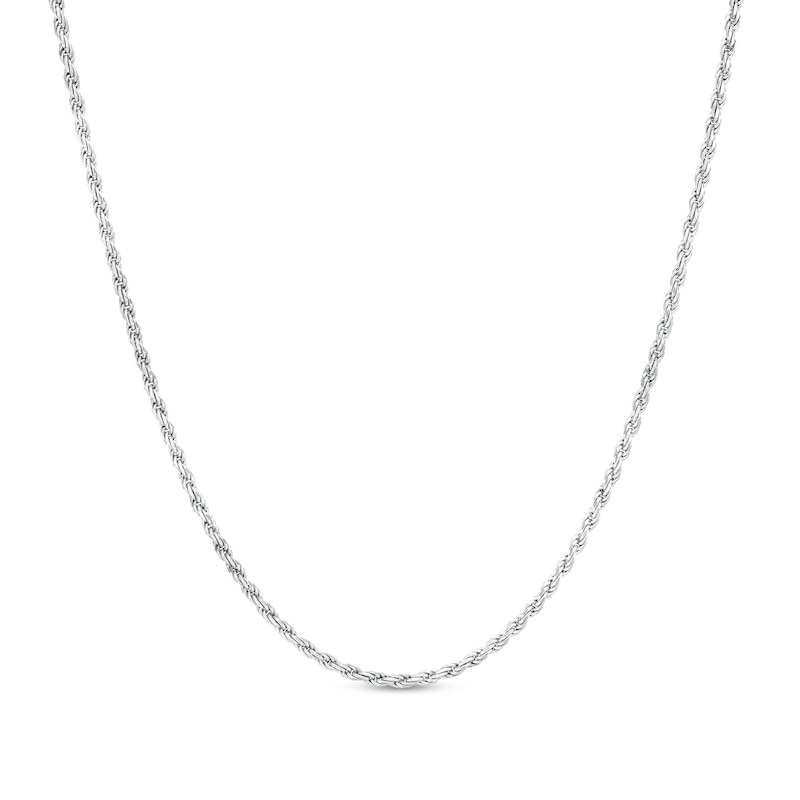 1.8mm Rope Chain Necklace in Sterling Silver