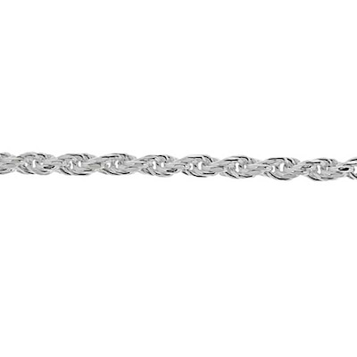 3.6mm Rope Chain Necklace in Sterling Silver - 22"