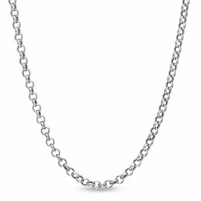 2.5mm Rolo Chain Necklace in Sterling Silver