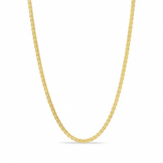 1.0mm Adjustable Wheat Chain Necklace in 10K Gold - 22"