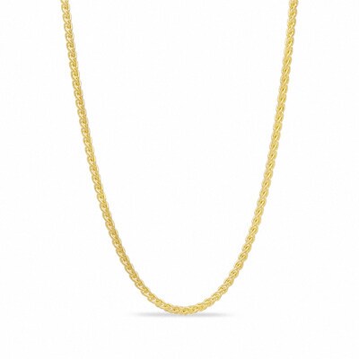 1.0mm Adjustable Wheat Chain Necklace in 10K Gold - 22"