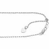 1.1mm Adjustable Rope Chain Necklace in 10K White Gold - 22"