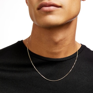 1.0mm Box Chain Necklace in 10K Gold