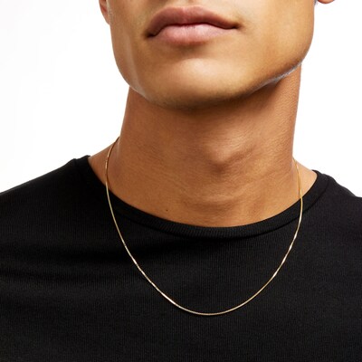 1.0mm Box Chain Necklace in 10K Gold