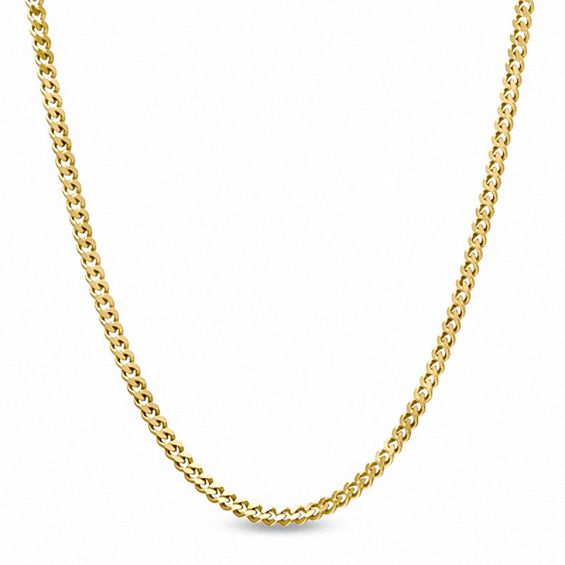 1.0mm Gourmette Chain Necklace in 10K Gold