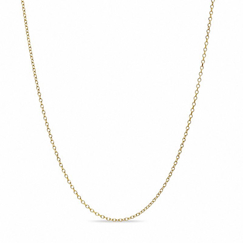 1.1mm Cable Chain Necklace in 10K Gold - 16"
