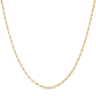 1.5mm Rope Chain Necklace in 10K Gold - 20"