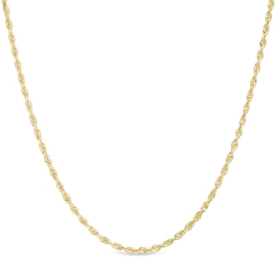 1.5mm Rope Chain Necklace in 10K Gold - 20"