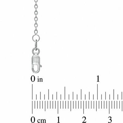 1.1mm Cable Chain Necklace in 10K White Gold - 18"