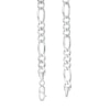 Men's 6.5mm Figaro Chain Necklace in Sterling Silver - 22"