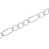 Thumbnail Image 0 of 9.5mm Figaro Chain Bracelet in Sterling Silver - 8.5"