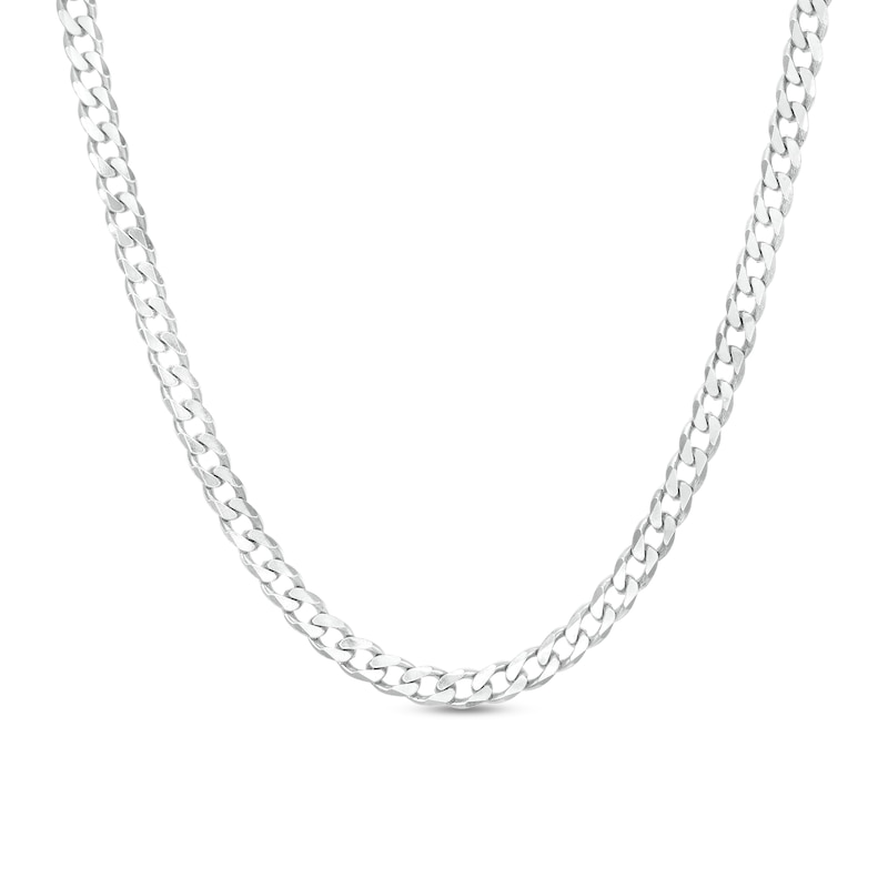 5.5mm Curb Chain Necklace in Sterling Silver - 22