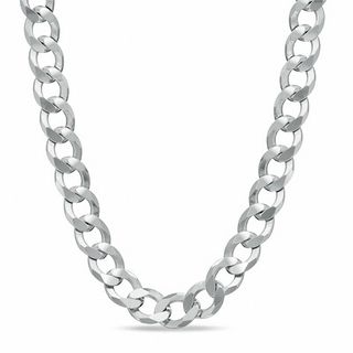 Men's 7.8mm Curb Chain Necklace in Sterling Silver - 24"